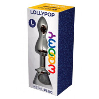 Металлическая анальная пробка Wooomy Lollypop Double Ball Metal Plug L диаметр 3,5 см, длина 10,5 см Металлическая анальная пробка Wooomy Lollypop Double Ball Metal Plug L диаметр 3,5 см, длина 10,5 см