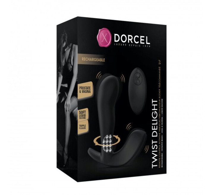Універсальний вібратор із перловим масажем Marc Dorcel TWIST DELIGHT