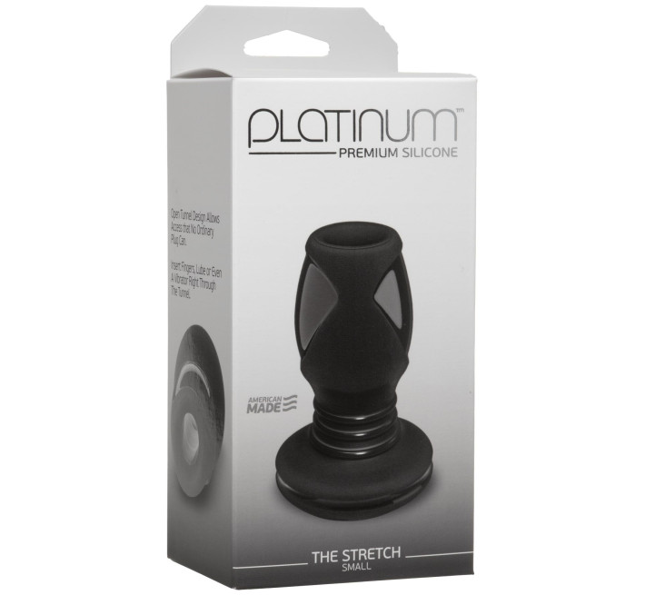 Анальный туннель Doc Johnson Platinum Premium Silicone — The Stretch — Small — Black