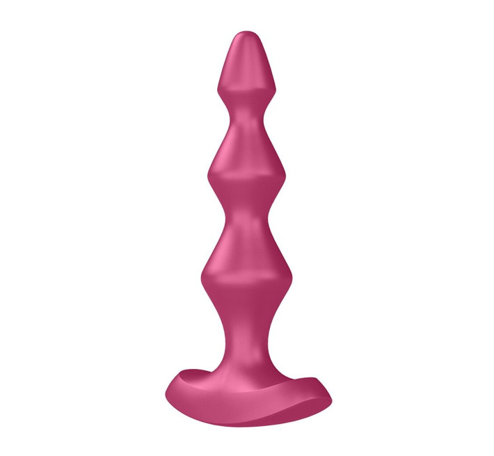 Анальный стимулятор-бусины с двумя моторами Satisfyer Lolli-Plug 1 (Berry)