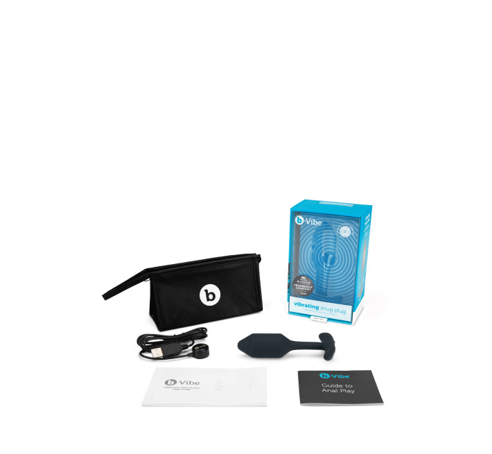 Анальна пробка з вібрацією B-Vibe Snug Plug 2 чорна