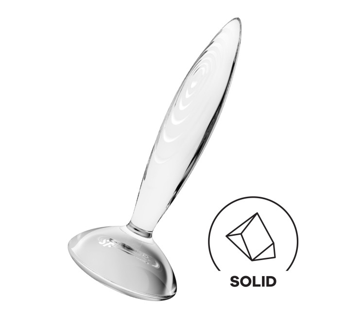 Скляна анальна пробка Satisfyer Sparkling Crystal, дуже міцна, термостійка