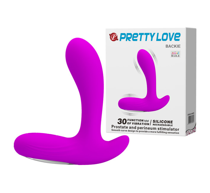 Масажер простати Pretty Love Backie Prostate Stimulator Purple