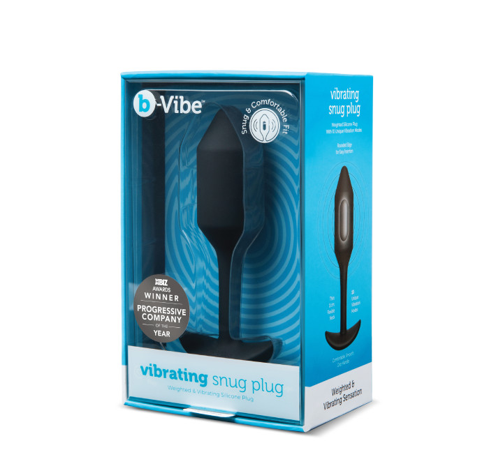 Анальна пробка з вібрацією B-Vibe Snug Plug 2 чорна