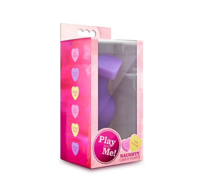 Анальна пробка Blush Play With Me Candy Heart Do Me Фіолетова