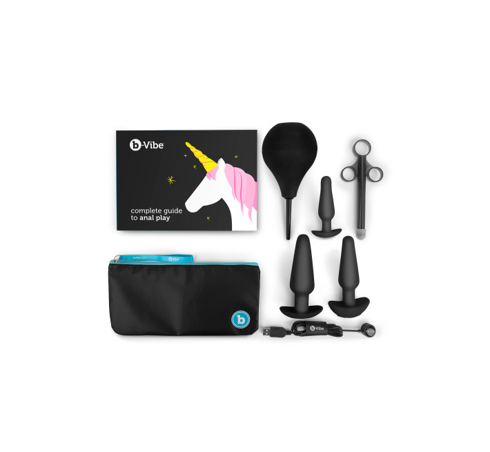 Набір анальних іграшок B-Vibe anal training kit & education, 7 предметів