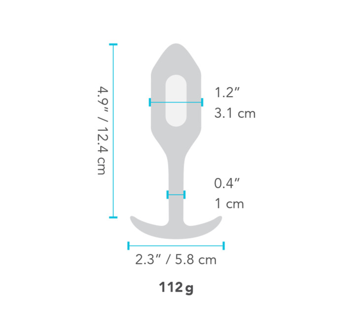 Анальна пробка з вібрацією B-Vibe Snug Plug 2 чорна