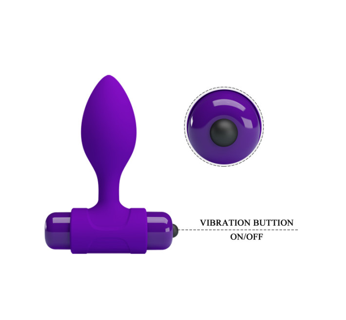 Анальна пробка Pretty Love Vibra Butt Plug Purple