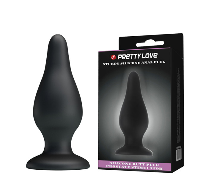 Анальная пробка Pretty Love Sturdy Silicone Anal Plug Черная