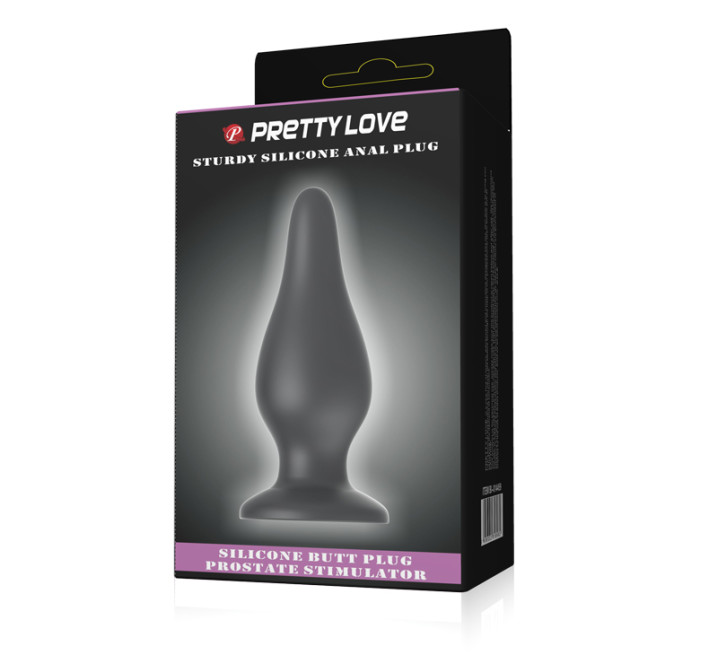 Анальная пробка Pretty Love Sturdy Silicone Anal Plug Черная