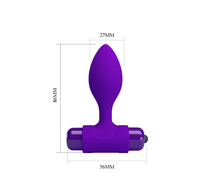 Анальна пробка Pretty Love Vibra Butt Plug Purple
