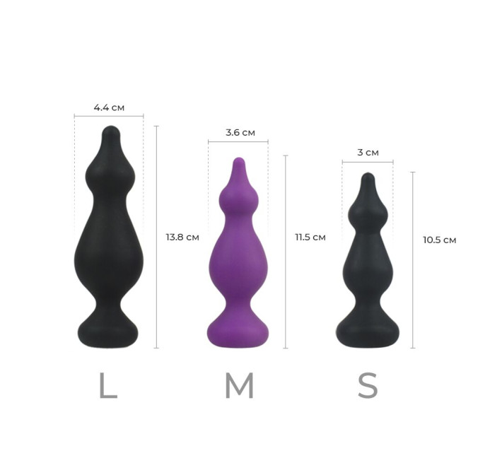 Анальная пробка Adrien Lastic Amuse Big Черная L
