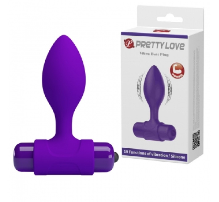 Анальна пробка Pretty Love Vibra Butt Plug Purple