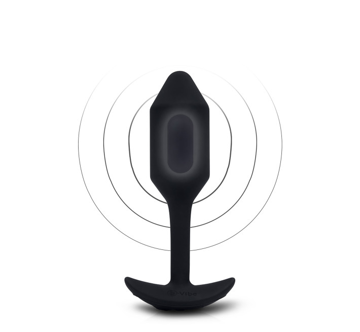 Анальна пробка з вібрацією B-Vibe Snug Plug 2 чорна