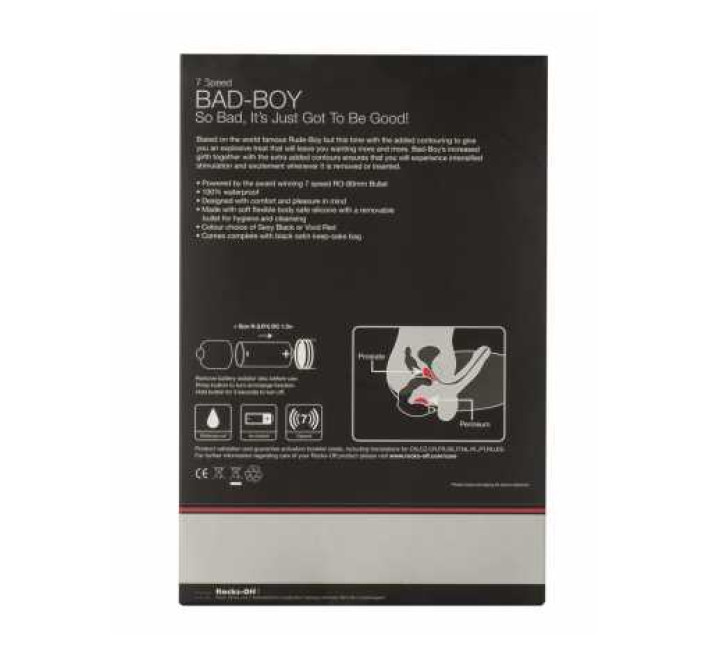 Масажер простати Rocks Off Bad-Boy Чорний
