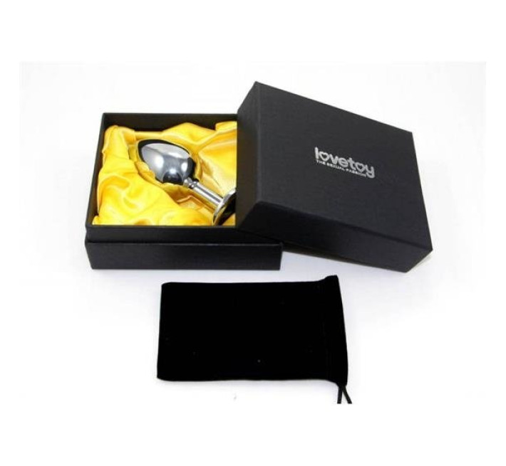 Анальна пробка LoveToy Rosebud Classic Metal Plug S Срібляста