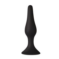 Анальна пробка на присосці MAI Attraction Toys №35 Чорна 15,5/3,8 см