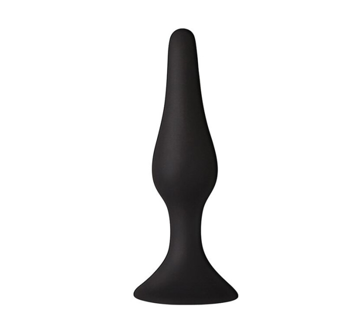 Анальна пробка на присосці MAI Attraction Toys №35 Чорна 15,5/3,8 см