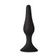 Анальна пробка на присосці MAI Attraction Toys №35 Чорна 15,5/3,8 см