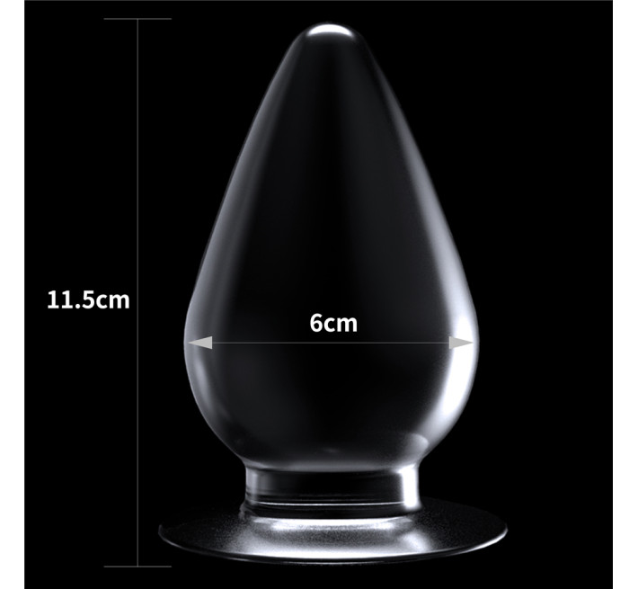 Анальна пробка LoveToy Flawless Clear Anal Plug 4.5" Clear