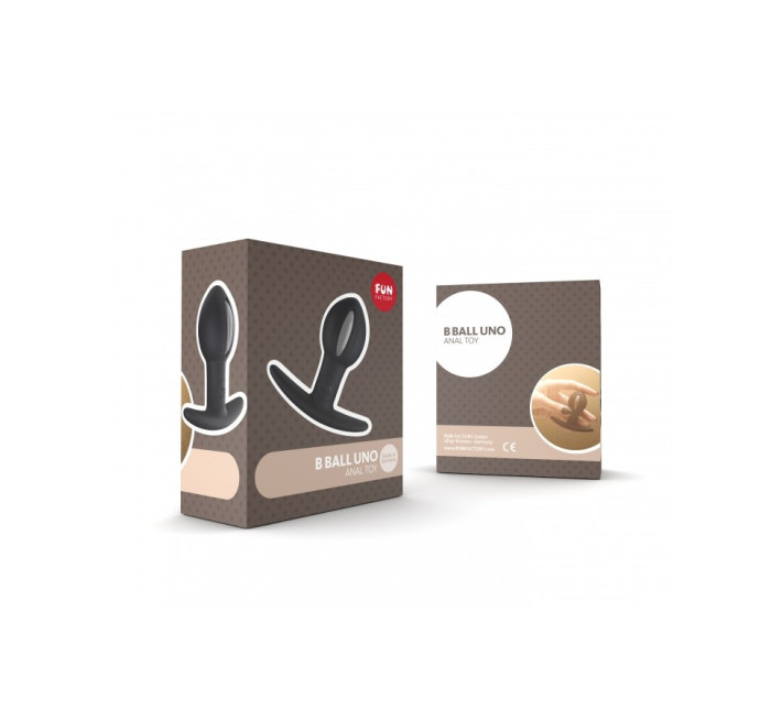 Анальна пробка Fun Factory B Ball Uno Чорний/Сірий
