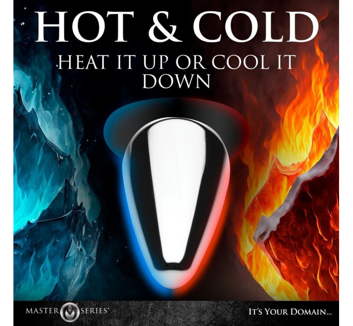 Анальная пробка Master Series Butt Slut Metal & Silicone Butt Plug - Silver