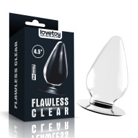 Анальна пробка LoveToy Flawless Clear Anal Plug 4.5" Clear
