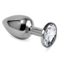 Анальна пробка LoveToy Rosebud Classic Metal Plug S Срібляста