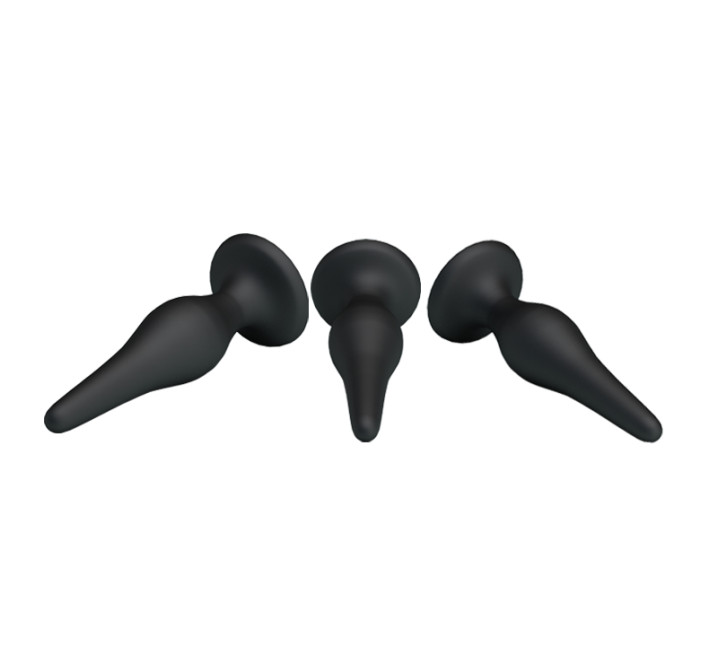 Анальные пробки Pretty Love Begginer's Mini Anal Kit Черная