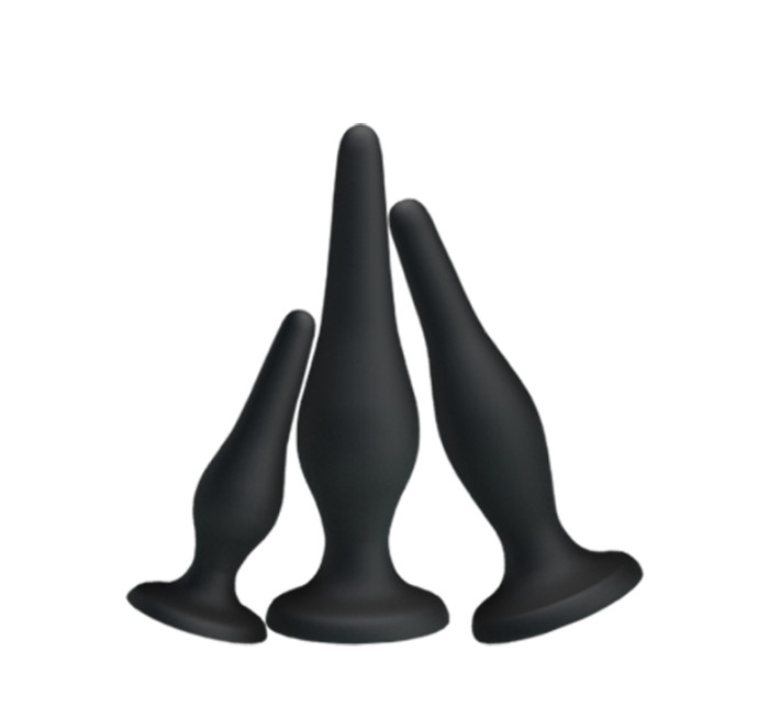 Анальные пробки Pretty Love Begginer's Mini Anal Kit Черная