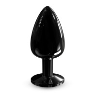 Металева анальна пробка з кристалом Dorcel Diamond Plug Black L Металева анальна пробка з кристалом Dorcel Diamond Plug Black L