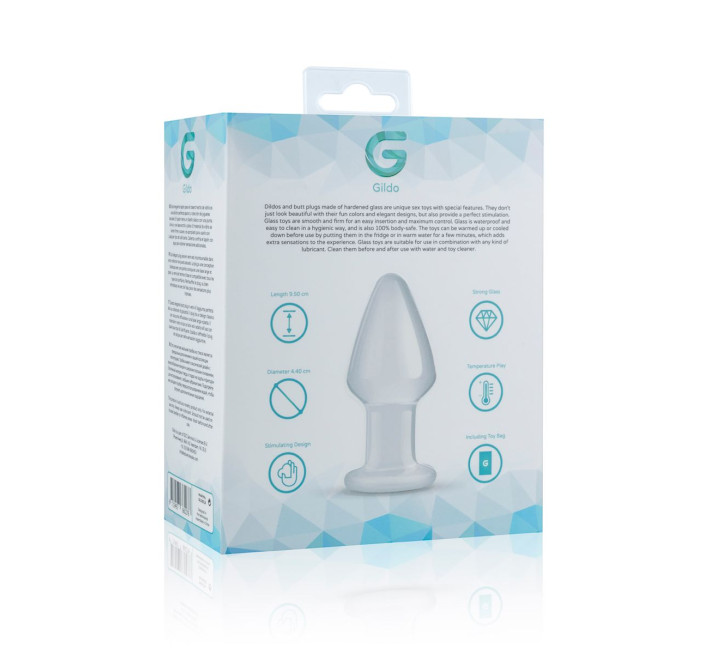 Скляна Анальна пробка Gildo Glass Buttplug No. 25