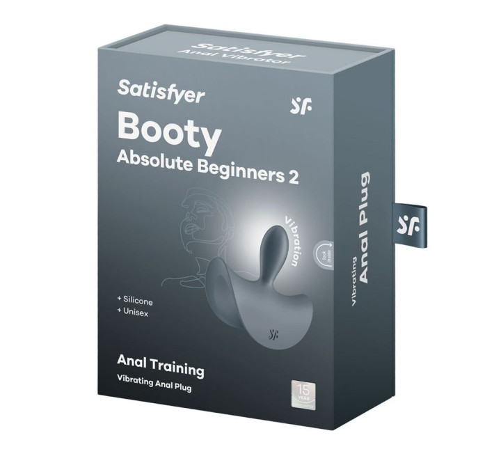 Анальная вибропробка Satisfyer Booty Absolute Beginners 2, для начинающих, вводимая часть 3,5 см