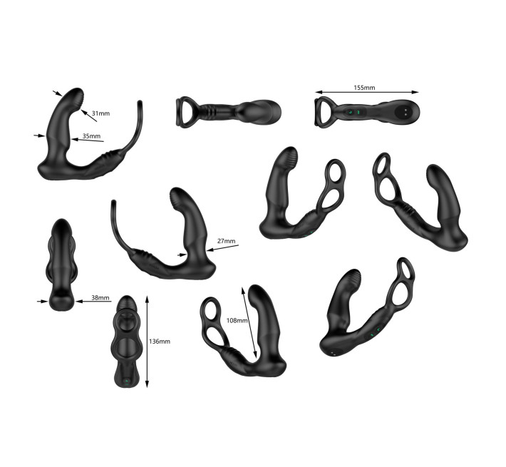 Стимулятор простати Nexus SIMUL8 Wave Edition з ерекційним кільцем