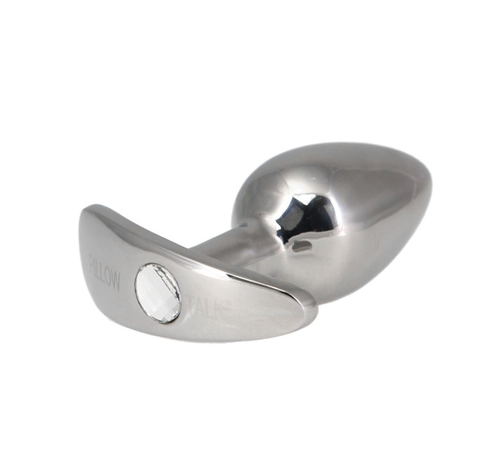 Анальна пробка Pillow Talk Sneaky Luxurious Stainless Steel Anal Plug із кристалом Swarovski