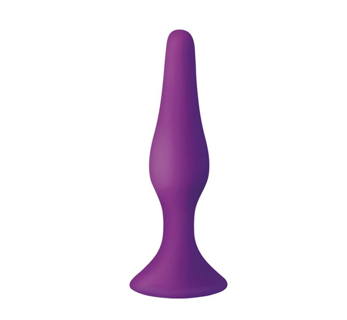 Анальна пробка на присосці MAI Attraction Toys №35 Фіолетова 15,5/3,8 см