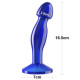 Анальная пробка LoveToy Flawless Clear Prostate Plug 6.5" Blue