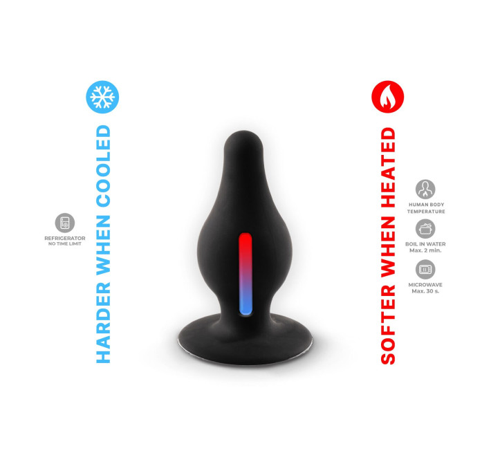 Анальна пробка SilexD (Model 2 size M), двошарова, силікон+Silexpan