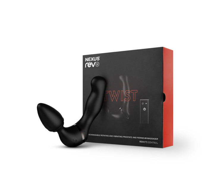 Массажер простаты и анальный вибратор Nexus Revo TWIST 2в1, вибрации и вращение головки