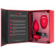Анальна пробка з вібрацією та пультом керування B-Vibe Vibrating Heart Plug M/L червона