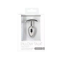 Анальна пробка Pillow Talk Sneaky Luxurious Stainless Steel Anal Plug із кристалом Swarovski Анальна пробка Pillow Talk Sneaky Luxurious Stainless Steel Anal Plug із кристалом Swarovski