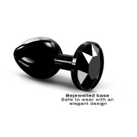 Металева анальна пробка з кристалом Dorcel Diamond Plug Black M Металева анальна пробка з кристалом Dorcel Diamond Plug Black M