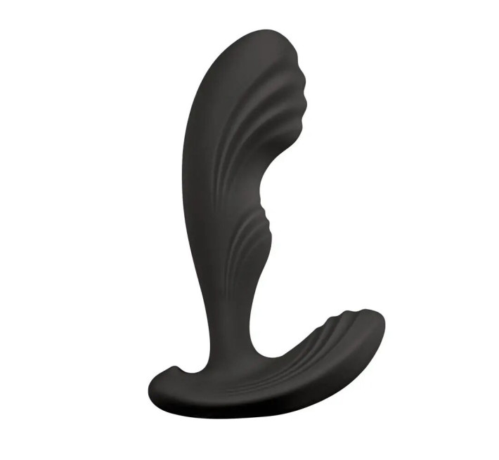 Вибромассажер простаты S Pleasures Premium Cozy, черный, с рельефной головкой, 10 режимов