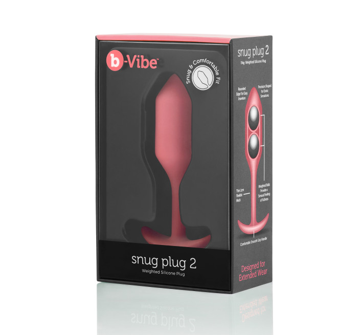 Анальная пробка со смещенным центром тяжести B-Vibe Snug Plug 2