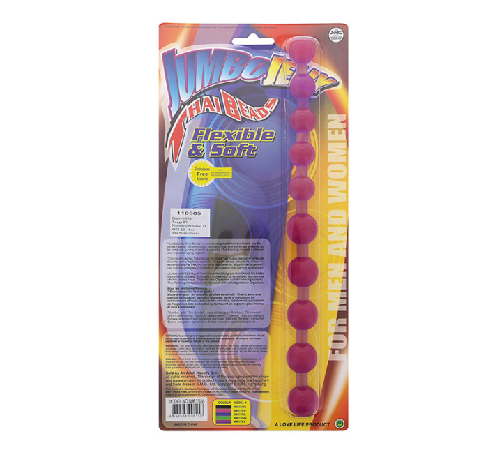 Анальний ланцюжок NMC Jumbo Jelly Thai Beads Бузковий