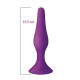 Анальна пробка на присосці MAI Attraction Toys №35 Фіолетова 15,5/3,8 см