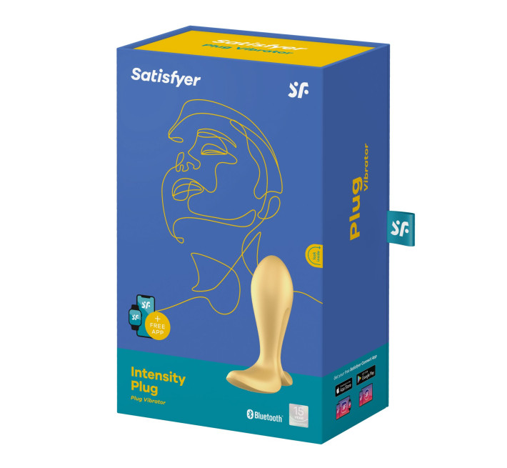 Анальная смарт-пробка с вибрацией Satisfyer Intensity Plug Gold