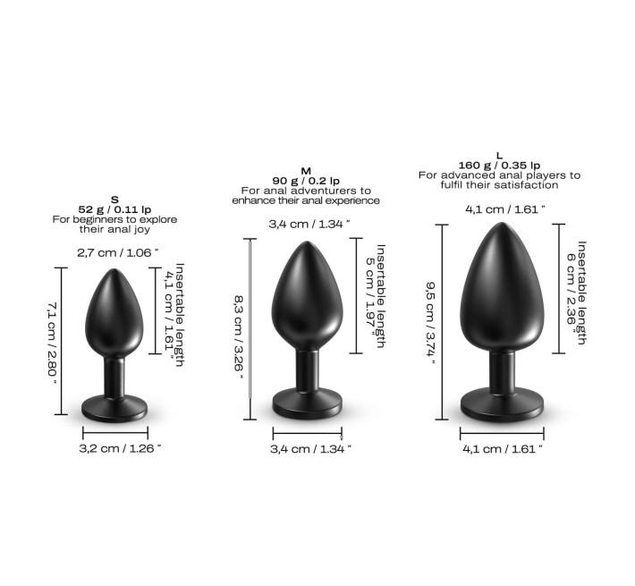 Анальна пробка Dorcel ONIX PLUG S