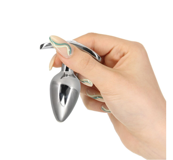 Анальна пробка Pillow Talk Sneaky Luxurious Stainless Steel Anal Plug із кристалом Swarovski