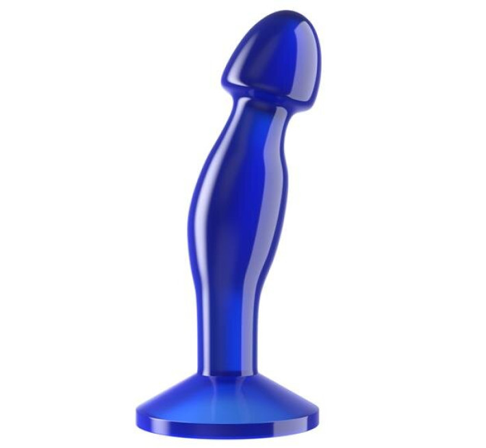 Анальная пробка LoveToy Flawless Clear Prostate Plug 6.5" Blue